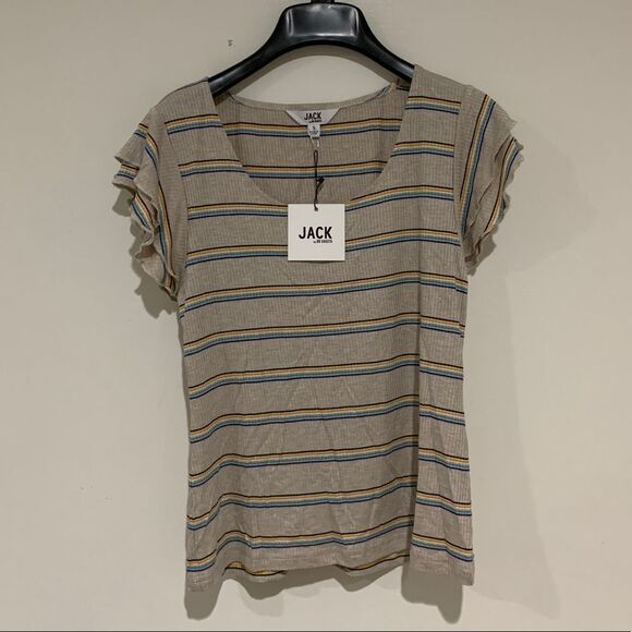 Jack by BB Dakota Flutter Me UR Blouse NWT - Picture 2 of 3